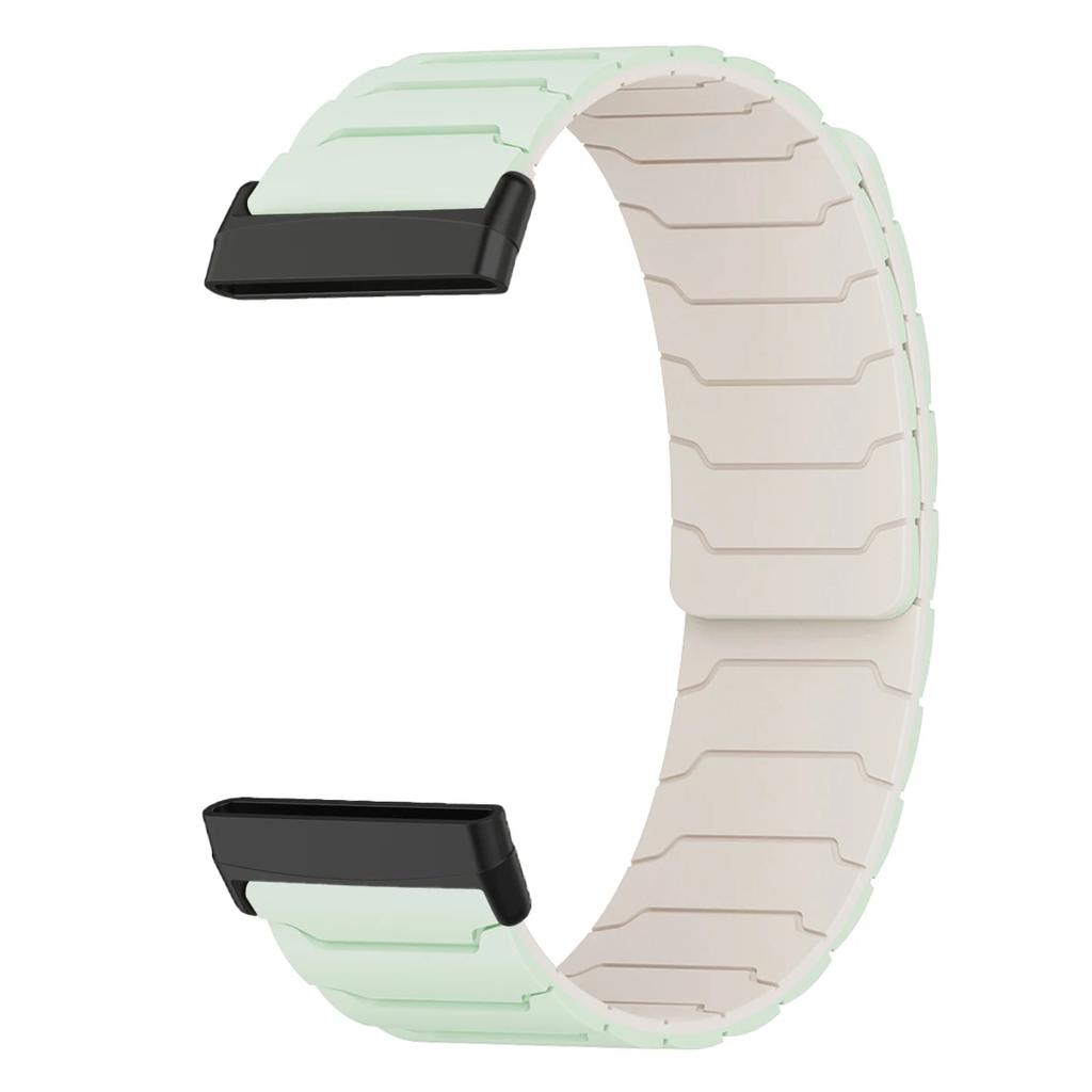 Magnetic loop strap for Fitbit watch versa 4/3 two color silicone band for versa 2/1 sport Bracelet replacement Wristband
