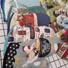 1Pc 18x33cm Cotton Vintage Printed Large Baking Glove Microwave Oven Mitts Insulation Kitchen Tool Party Gift