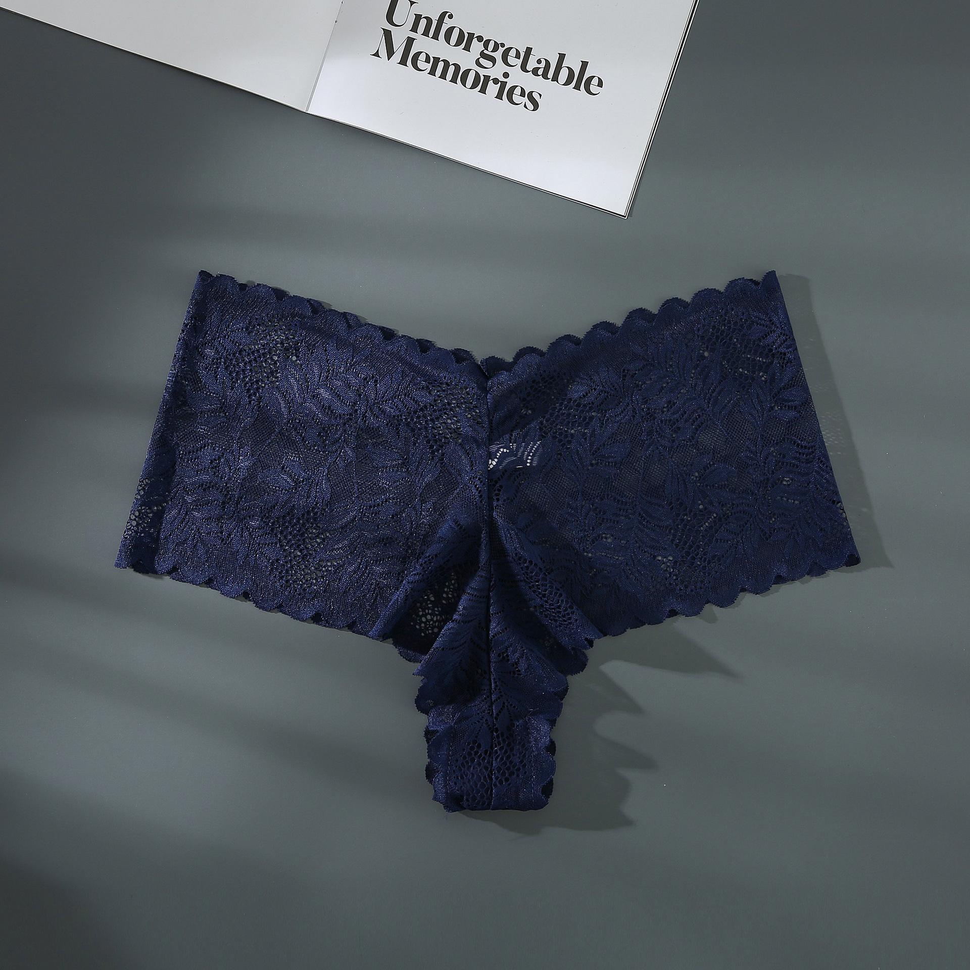 

CFSC Женское нижнее белье большого размера, однотонное кружевное нижнее белье с принтом XXXXL тёмно-синий