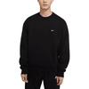 Nike Felpa Manica Lunga con Logo Ricamato Solo Swoosh Top Unisex Neri CV0554-010