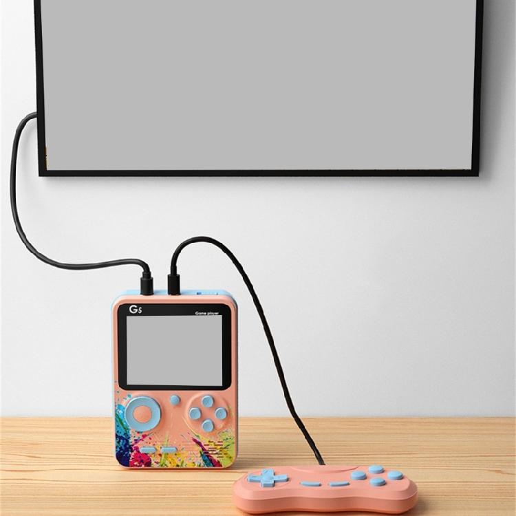 Handheld Multiple Game Device 500 Classical Titles Build in Rechargeable Battery Ergonomic Strong ABS Body for All Ages