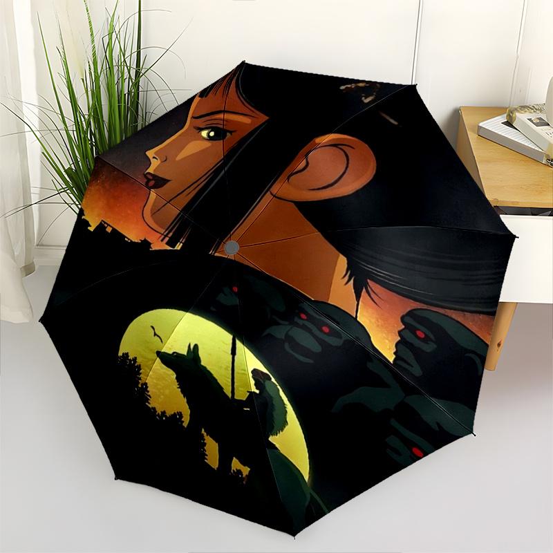 

1pc Monsters Inc Inspired Umbrella Automatic Opening & Closing, Foldable Design, Outdoor Use, Festival Gift for Fans, Travelers, Everyday Use.C02
