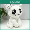 Mewgenics Plush White Cat Ghost Toy With Pp Cotton For Collectible Decor