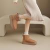 Augustus Snow Boots Women's 2025 New Winter Plush Platform Outdoor Cotton Shoes One Pedal Fluffy Short Boots