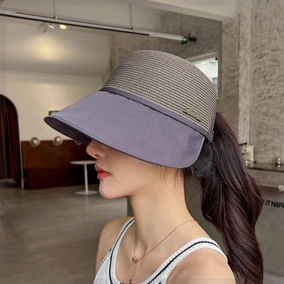 Letný Dámsky Vedierkový Klobúk Ochrana Proti UV Slnku Mäkký Skladací Široký Okraj Vonkajší Plážový Klobúk Panama Čiapka Klobúk na Cop