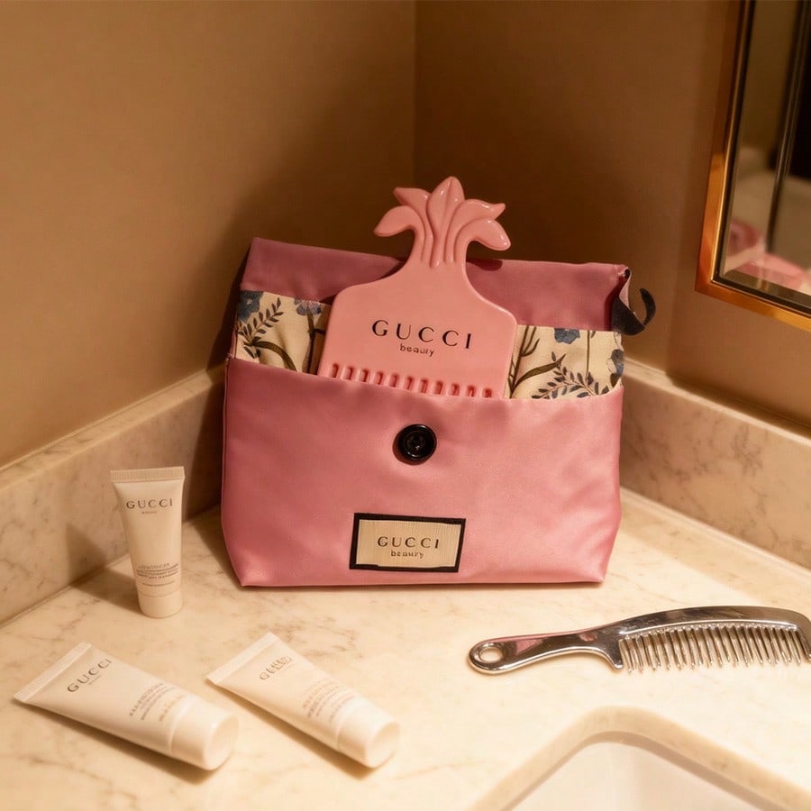 Sminkväska för kvinnor, lämplig att ge som gåva under festivaler. Den kan presenteras som en gåva till din flickvän eller vänner.