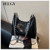 Diamond Chain Large Capacity Messenger Bag Ladies Shoulder Armpit Commuter Bag