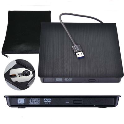 Unidad óptica externa portátil con unidad USB 3.0 DVD-RW, reproductor de CD, DVD, RW y ROM para ordenador portátil