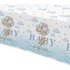 3 Pack Bear Baby Shower Decorations Tablecloth for Boy - Blue Bear We Can Bearly Wait Baby Shower Decorations Party Supplies Table Cover,54in x 108in