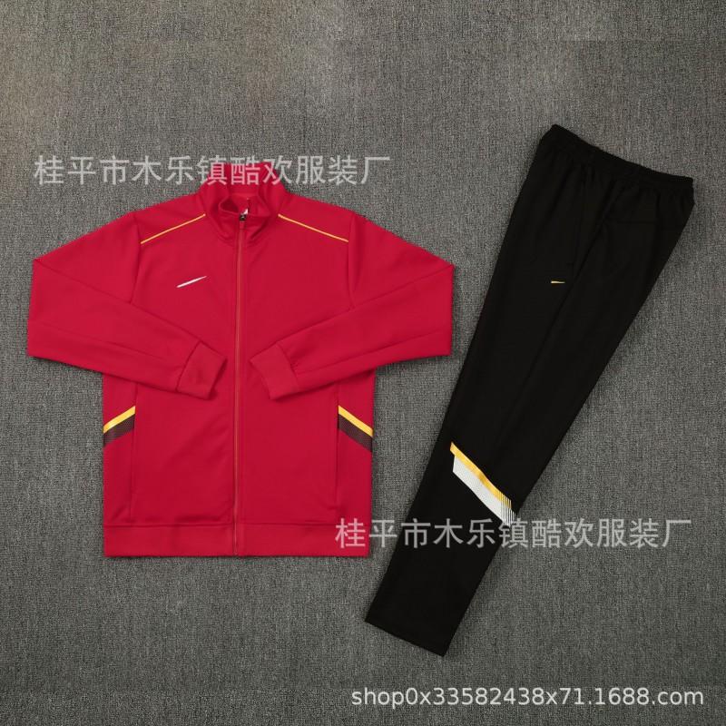 AJ Tracksuit Set Long Zip Football Training Suit No Team Men Women Sportswear