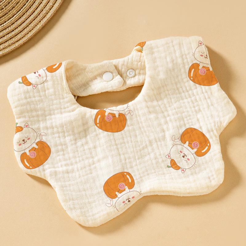 Baby Cotton Bib & Scarf Set - Infant Triangle Design