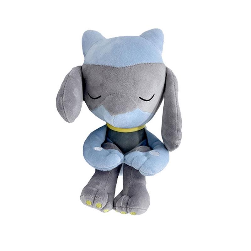 Pokemon Sleeping Riolu Plush Toy Blue Color 25cm Soft And Cuddly Stuffed Animal