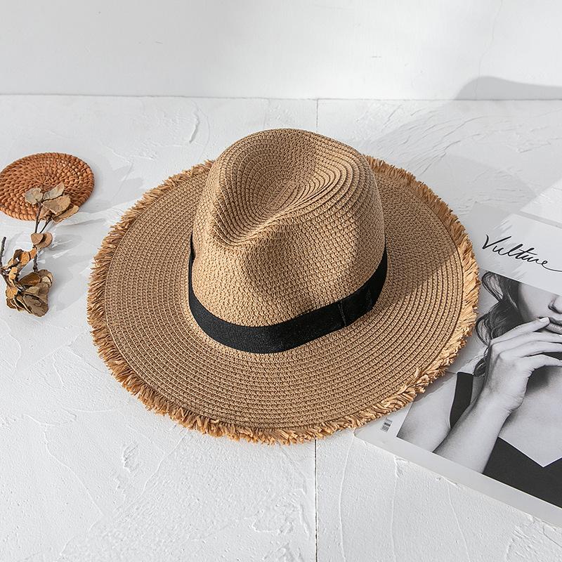 Stylish and Protective Panama Hat with A Wide Brim, Perfect for Men and Women To Wear on Sunny Days At The Beach