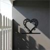 2D Metal Wall Art Heart Ornament Indoor Outdoor Decor