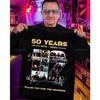 U2 Band 50 Anniversary Graphic Tee Unisex 1976-2026 Vintage Rock Tribute Signatures T-Shirt Lightweight Breathable and Comfortable Clothes