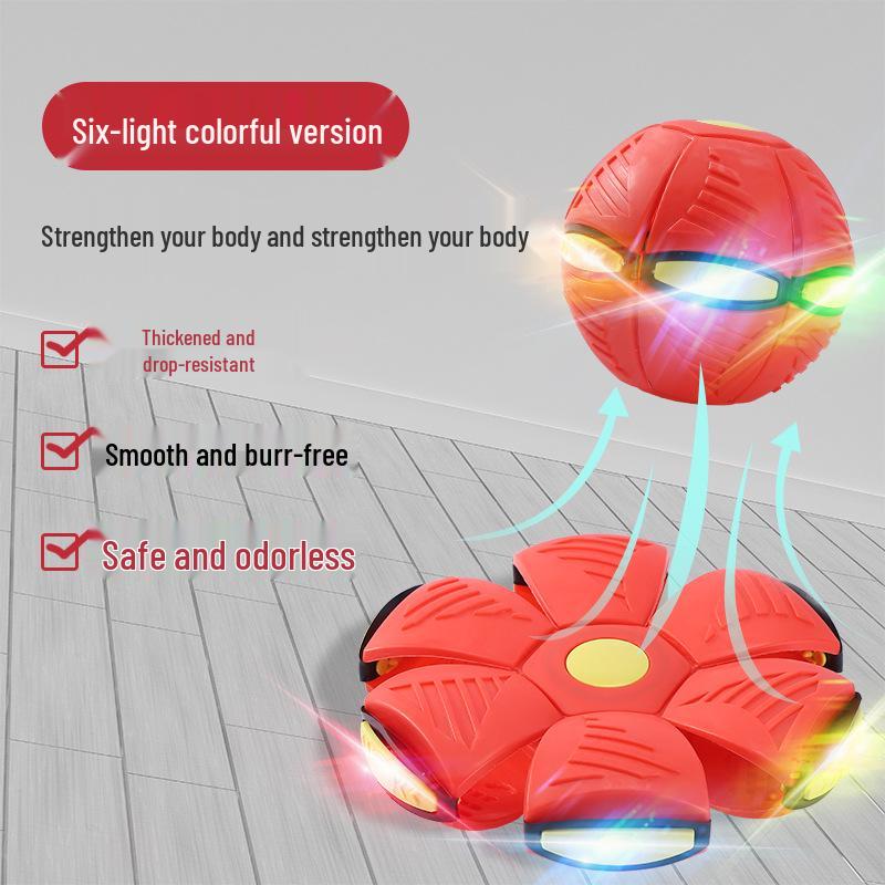 Luminous Elastic Magic Flying Saucer Ball - Children's Outdoor Step-on Toy