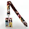Lanyards Keychain Animated Cartoon Badge Holder ID Credit Card Pass Hang Rope Lanyard For Keys Anime Accessories Gifts