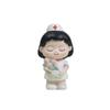 Handmade White Nurse Figurine Cartoon Nurse Baking Ornaments Funny Doctor Model  Desk