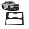 A03E-For Nissan Frontier -2024 Center Console Gear Shift Cup Holder Panel Cover Trim Accessories ,ABS Carbon Fiber