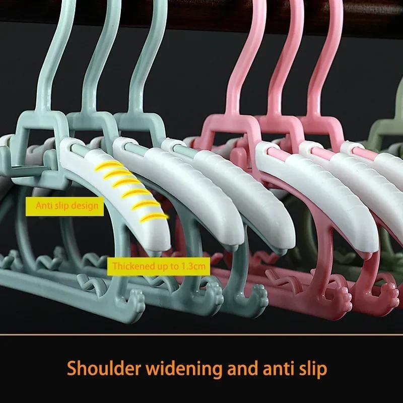 5/10/20pcs Baby Hangers Kids Room Drying Racks Non-slip Children Storage Hangers For Clothes Rack Closet Organizer for Clothes