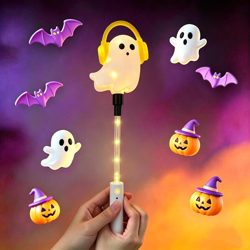 Halloween Led Glow Wands With Cartoon Designs Flashing Lights For Kids Trick Or Treat Halloween Party Favors