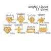SHIXIN 8Pcs/Set Trend Gold Color Cross Virgin Mary Open Ring Women 2026 Exquisite Heart Inlaid Diamond Finger Ring Charm Jewelry