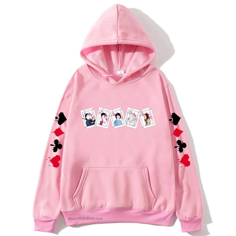 Mikiny Alice In Borderland pro muže ženy postavy karty podzim zima fleece streetwear