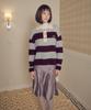 MELLY&ROSE Sunset Wide Stripe Polo Knit (310254)_Mint