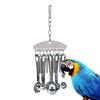 Papagei Edelstahl Löffel Spielzeug Vogel Papageien Nagen Schaufeln Kletterspielzeug Haustiere Vogelkäfig Zubehör Hängender Löffel Ring Spielzeug