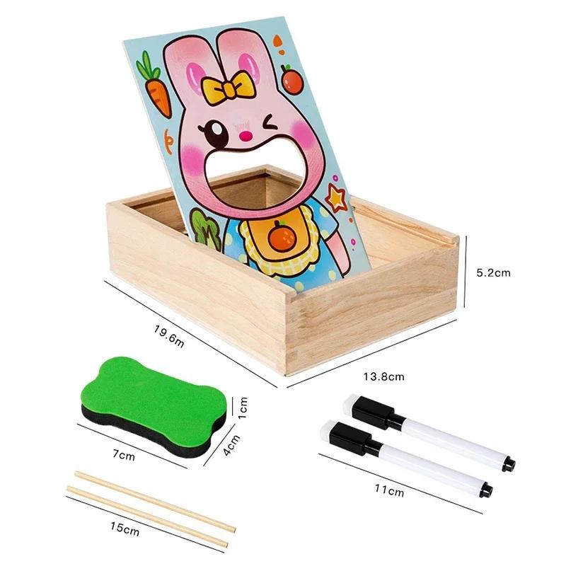 Non-Toxic Montessori Parent-Child Interaction Play House Simulation Rabbit Feeding Game Early Educational Fine Motor Educational Toys Gift