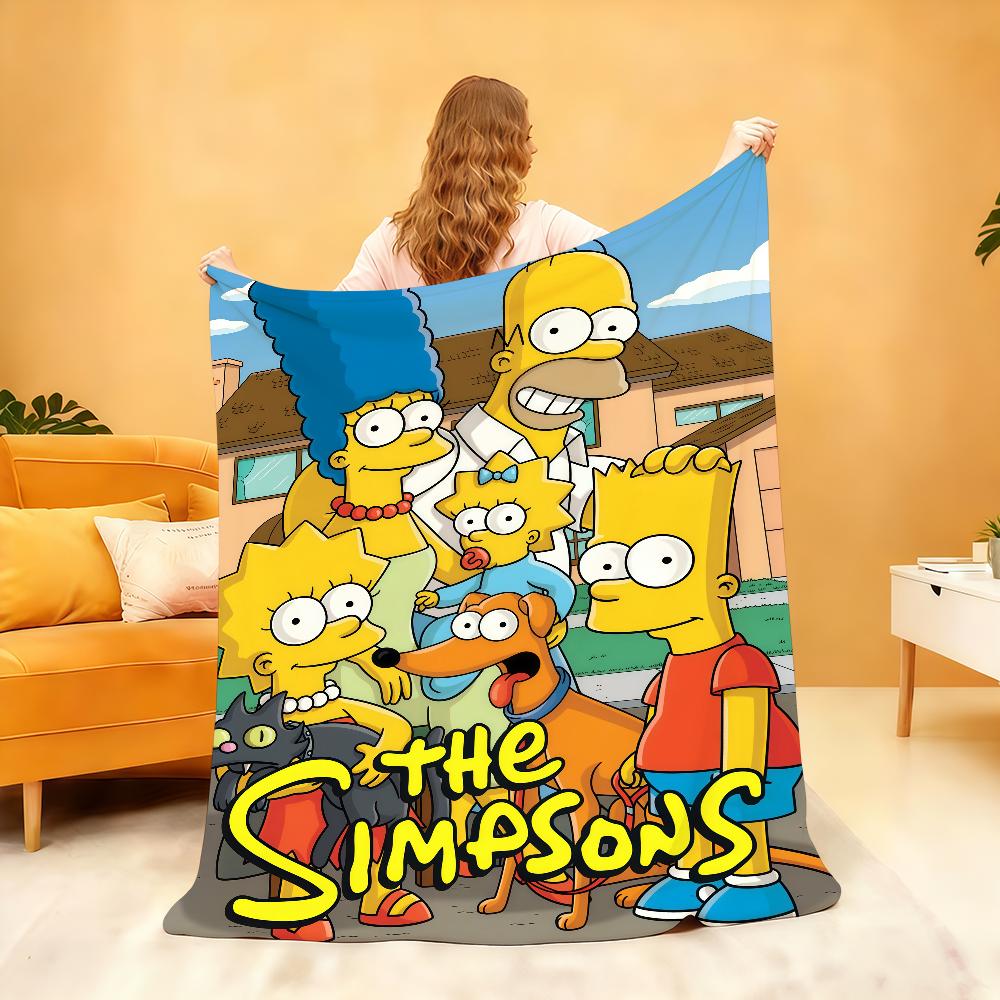 Cartoon Anime T-The S-SimpsonS Blanket For Soft Throw Blanket for Picnic Bed Sofa Home Bedroom Cozy Warm Comfortable