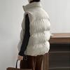 Winter Fashion Short Padded Vest Women Warm Thicken Sleeveless Jacket Cotton Coat