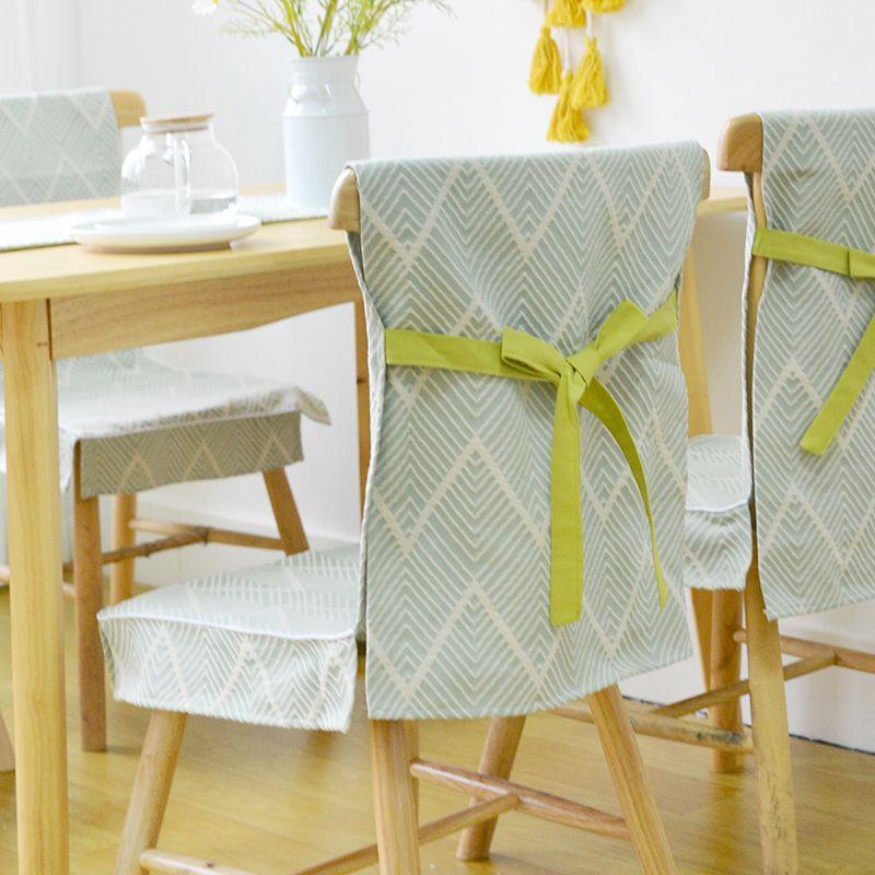 

Dining Table Fabric Craft Chair Cushion Chair Cover Cushion Suit For Home Cotton and Linen Seat Cushion Chair Cushion Complete Set with Backrest Light Cyan 40*135cm