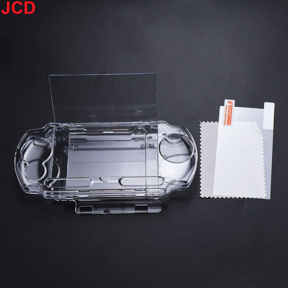 Clear Crystal Case Hard Shell For PSV 1000 2000 Transparent Protection Cover For PSP1000 2000 3000 With Screen Protector Film