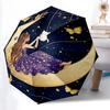 1pc Starry Night Moon Swing with Cats Automatic Opening/Closing Umbrella Foldable Design, 8-Bone Iron Frame, Outdoor, Ideal Gift for Fans, Travel