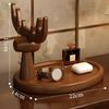 Key Holder for Entryway Table Jewelry Storage Organizer Desktop Multifunctional Wooden Rack
