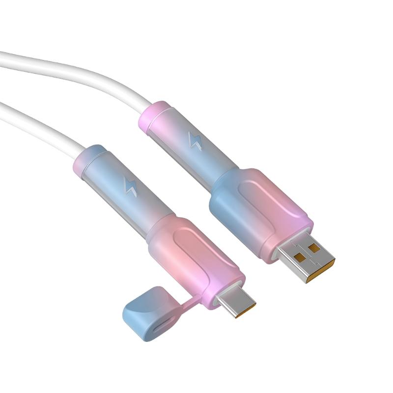 Flexible Phone Chargers Cord Savers Soft Silicone Data Line Protectors Prevents Fraying For Multiple Device Types