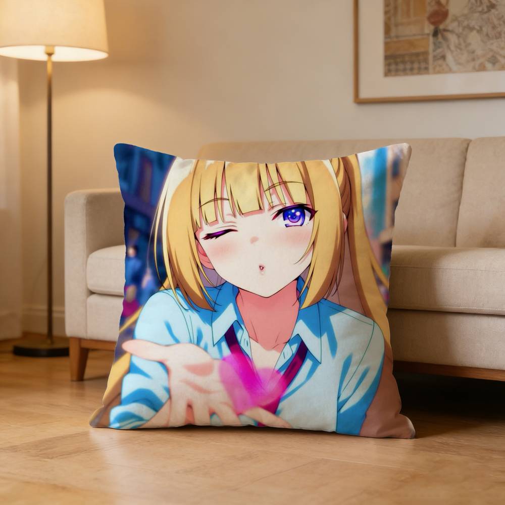 KKei KKaruizawaS  Pillow Case Cushion Cover Throw Pillow Case For Car Sofa