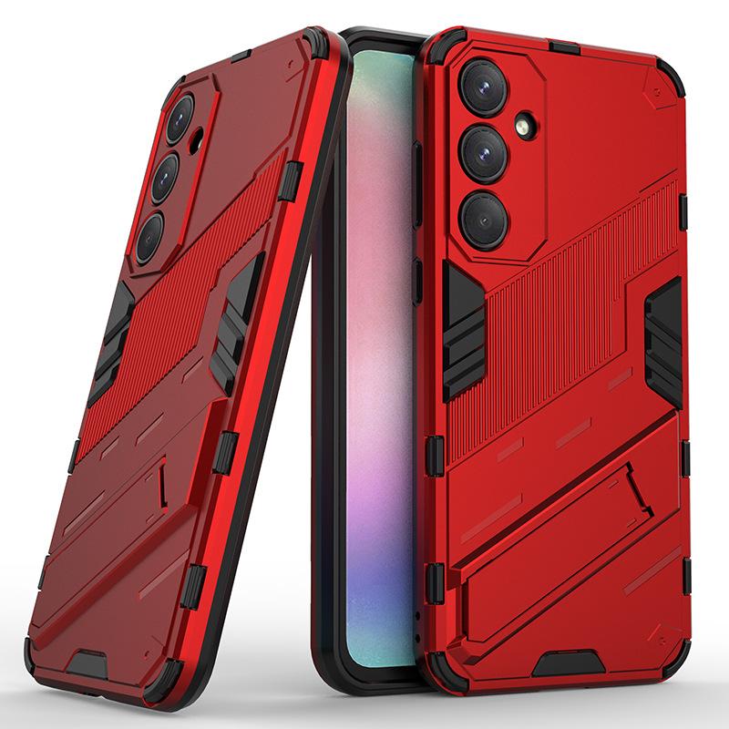 Pro Samsung Galaxy A15 A24 A25 A35 A55 5G Globální nárazuvzdorné brnění Pouzdro na telefon s ochranou proti pádům Zadní kryt Coque s stojánkem