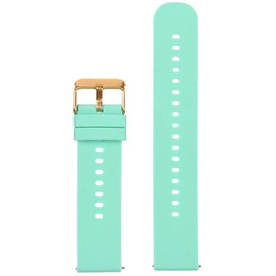 Rubber Watch Strap U27 - Mint/Rosegold - 18Mm
