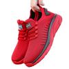 Fashion Spring Red Casual Shoes Mesh Breathable Sneakers for Men Outdoor Slip-on Walking Shoes Men Lace Up Trainers Men's Sports Shoes