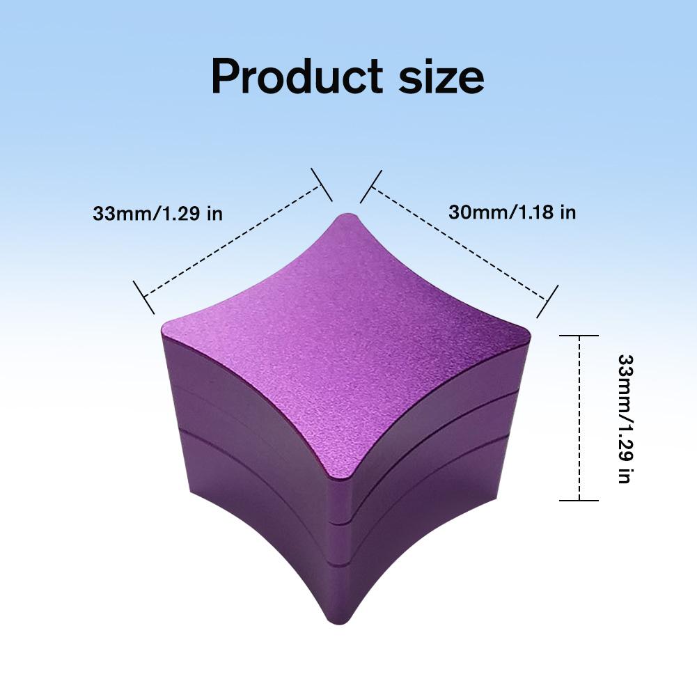 1Pc Square Cue Chalk Holder Portable Magnetic Pool Cue Chalk Holder with 3 Sections Aluminum Alloy Case Snooker for Carrying