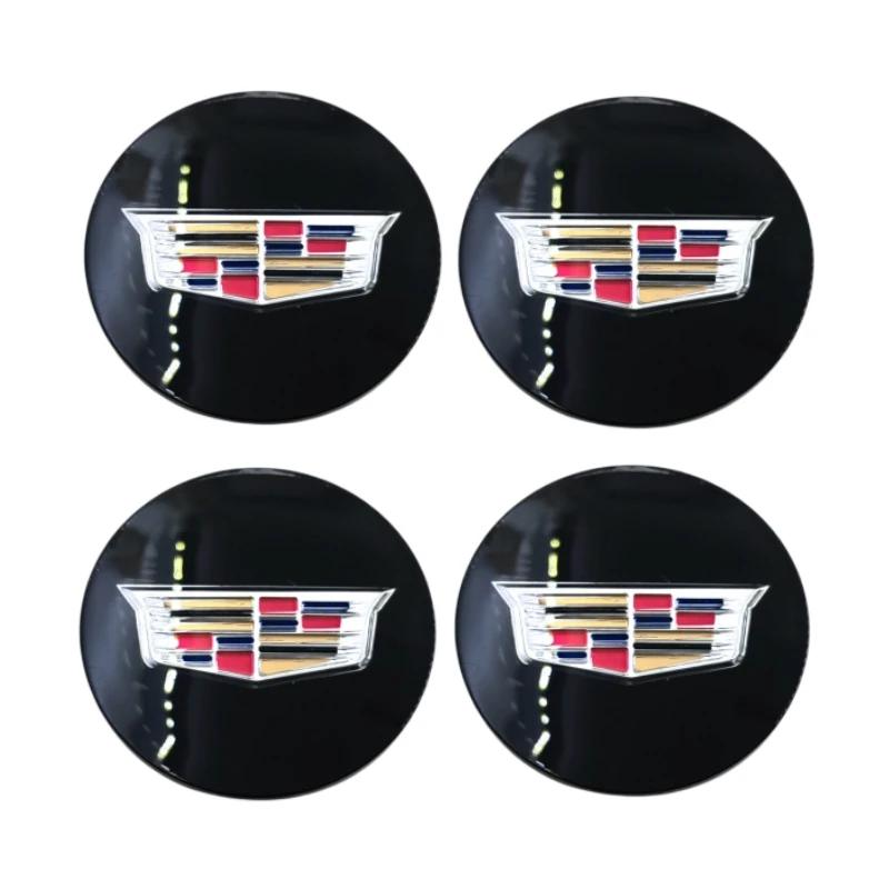 For Cadillac ATS CTS DTS STS SLS SLR XLR BLS Seville Escalade Tiburon CT6 60/65MM Car Wheel Center Hub Emblem Sticker Decoration