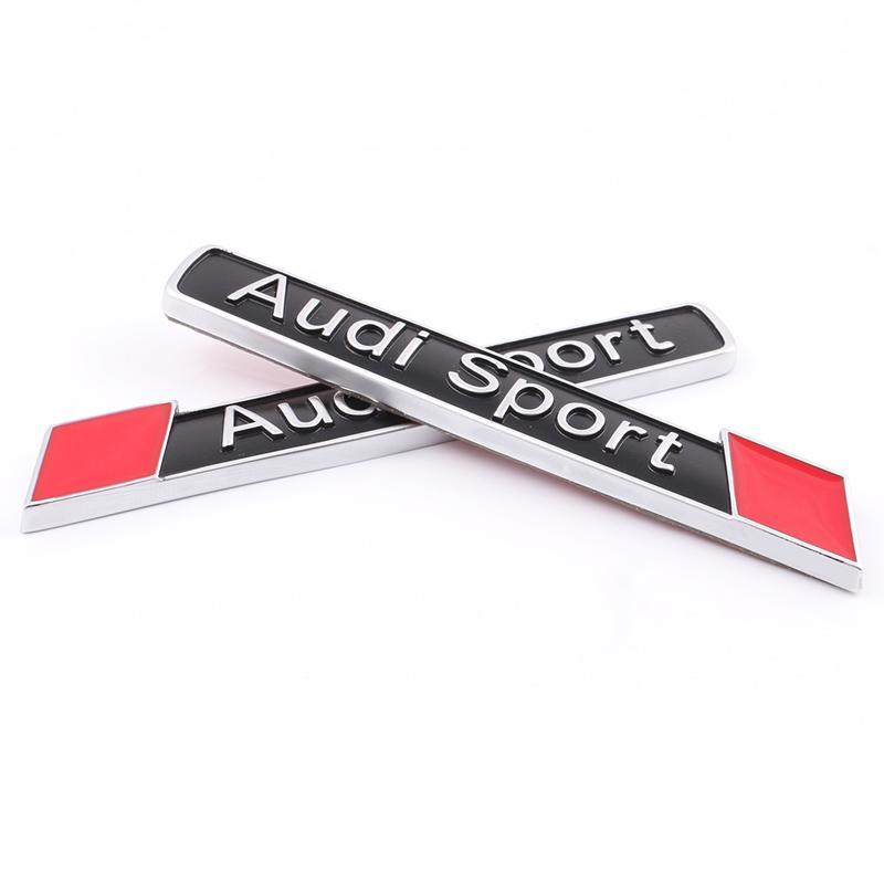 2026 Car Styling Logo Metal Sticker Body Trunk Decal For Audi Quattro A3 A4 A6 A5 Q5 A1 Q7 Q3 TT S1 RS3 RS4 S3 S4 RS5 RS6 RS7 S5 S6