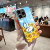 Cute Cartoon S-SnoopyS Phone Case For IPhone 17 Pro Max 15 Pro 16 14 Plus 12 13 Mini 11 Pro Shockproof Electroplated Glass Cove