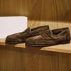 High Version~ Retro British Niche Suede Round Head Flat Bottom One-pedal Loafers Women's Autumn and Winter Versatile Single Shoes