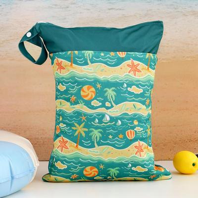 Children's Waterproof Swim & Beach Bag with Dry-Wet Separation and Toiletry Storage