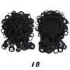 XINRAN Chignon Désordonné Synthétique Court Bouclé Extension Queue de Cheval Élastique Cordon de Serrage Lâche Grand Bouclé Clip In Pièces de Cheveux Pour Femmes Usage Quotidien