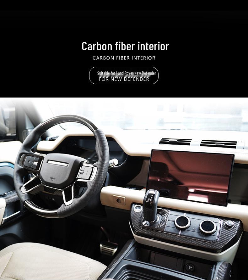 Carbon Fiber Interior Upgrade Kit for 20-26 Land Rover Defender - Easy Install, Non-destructive 