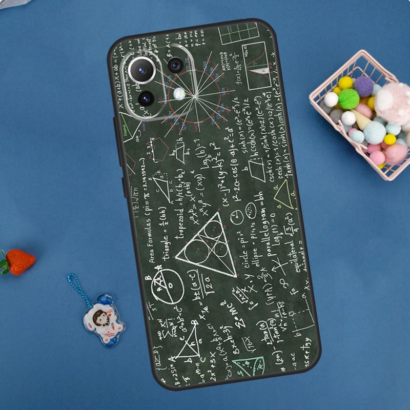 Symbol Math Science Physics Formulas Case For Xiaomi 13 14 15 Ultra 11T 12T 13T 14T Pro POCO X7 Pro X3 X5 X6 M6 F5 F6 Pro Cover
